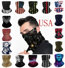 Face Mask Bandana Snood Cover Reusable Scarf Sun Protection Neck Gaiter Reusable