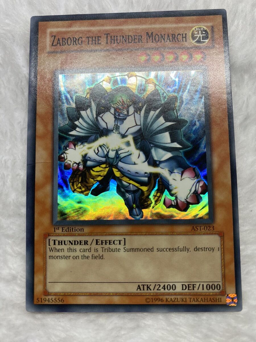 Yu-Gi-Oh! Zaborg the Thunder Monarch AST-023 1st Edition Yu-Gi-Oh! Zaborg the Thunder Monarch AST-023 1st Edition
