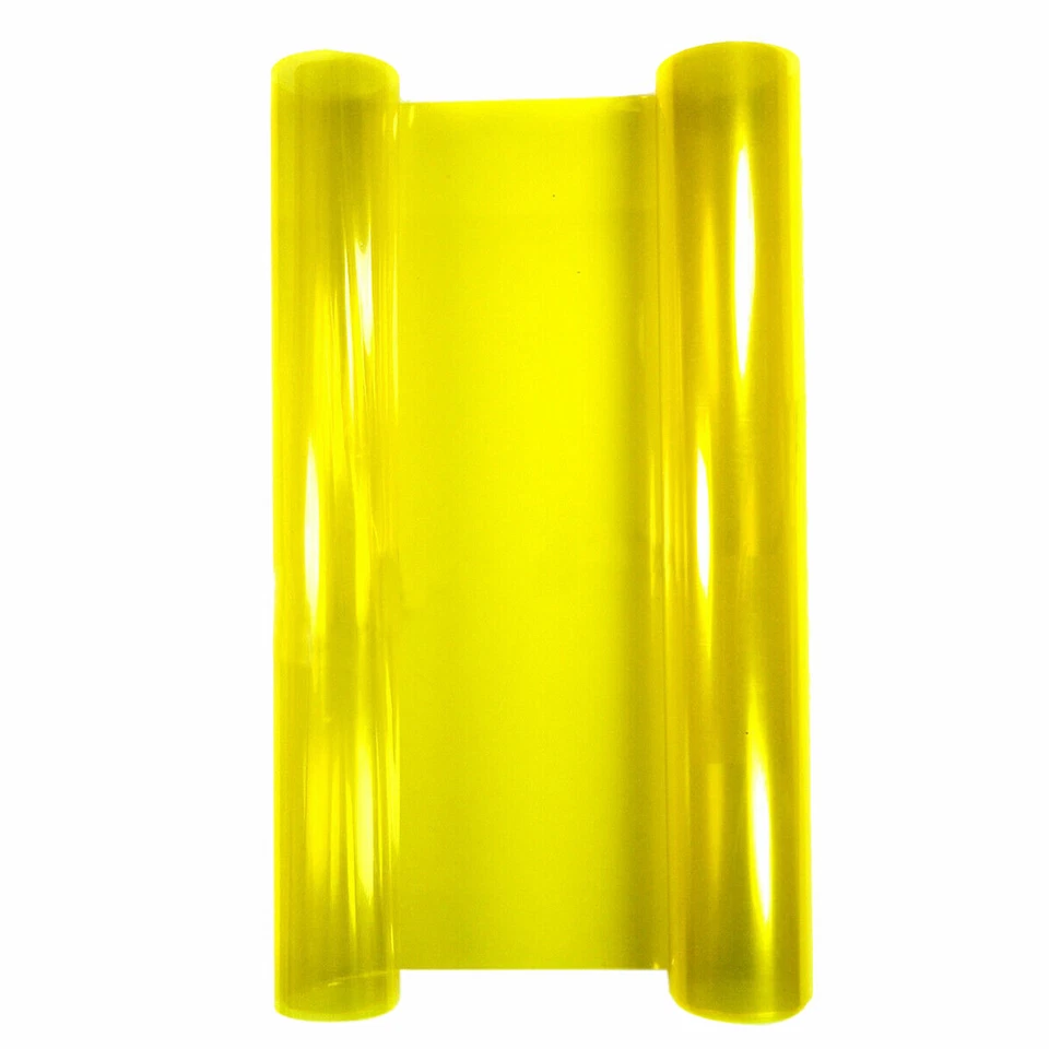 Brillante Dorado Amarillo Tinte Faro Luz Trasera Lámpara Antiniebla Vinilo Envolvente Hoja 12""x48" Foto 3 de 4