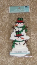 EK Success Jolee's by You Slim Dimensional DieCut ~ Snowmen