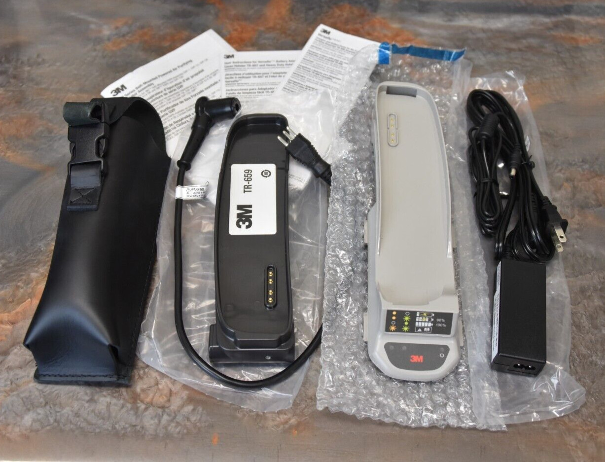 3M Versaflo GVP Powered Respirator Accessory Kit Battery Adapter TR-640 659 600