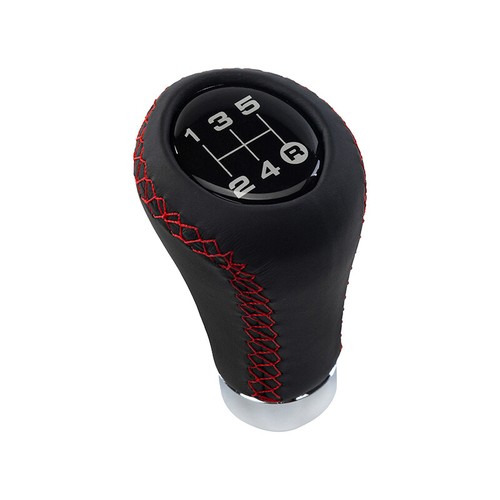 Universal Leather Manual Auto 5 Speed Gear Stick Shift Knob Shifter Lever Cover - Picture 10 of 12
