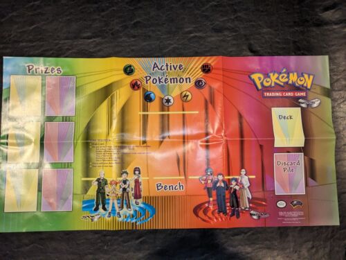 Gym Set Vintage 1998/1999 Pokemon Playmat 27x14 poster WOTC Wizards of the coast - Picture 1 of 3