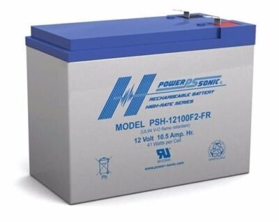 Power-Sonic 12V 10AH SLA Battery PSH-12100F2-FR F2 Terminal *OPEN BOX*