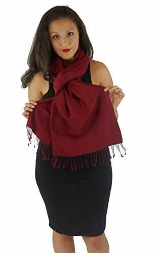 Scarf/Scarves/Pashmina Shawl/Shawl/Shawls/Cashmere Shawl/Cashmere Scarf-Bordeaux
