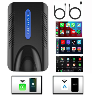 for Car Stereo GPSWireless Apple CarPlay AI box Android Auto Adapter Converter