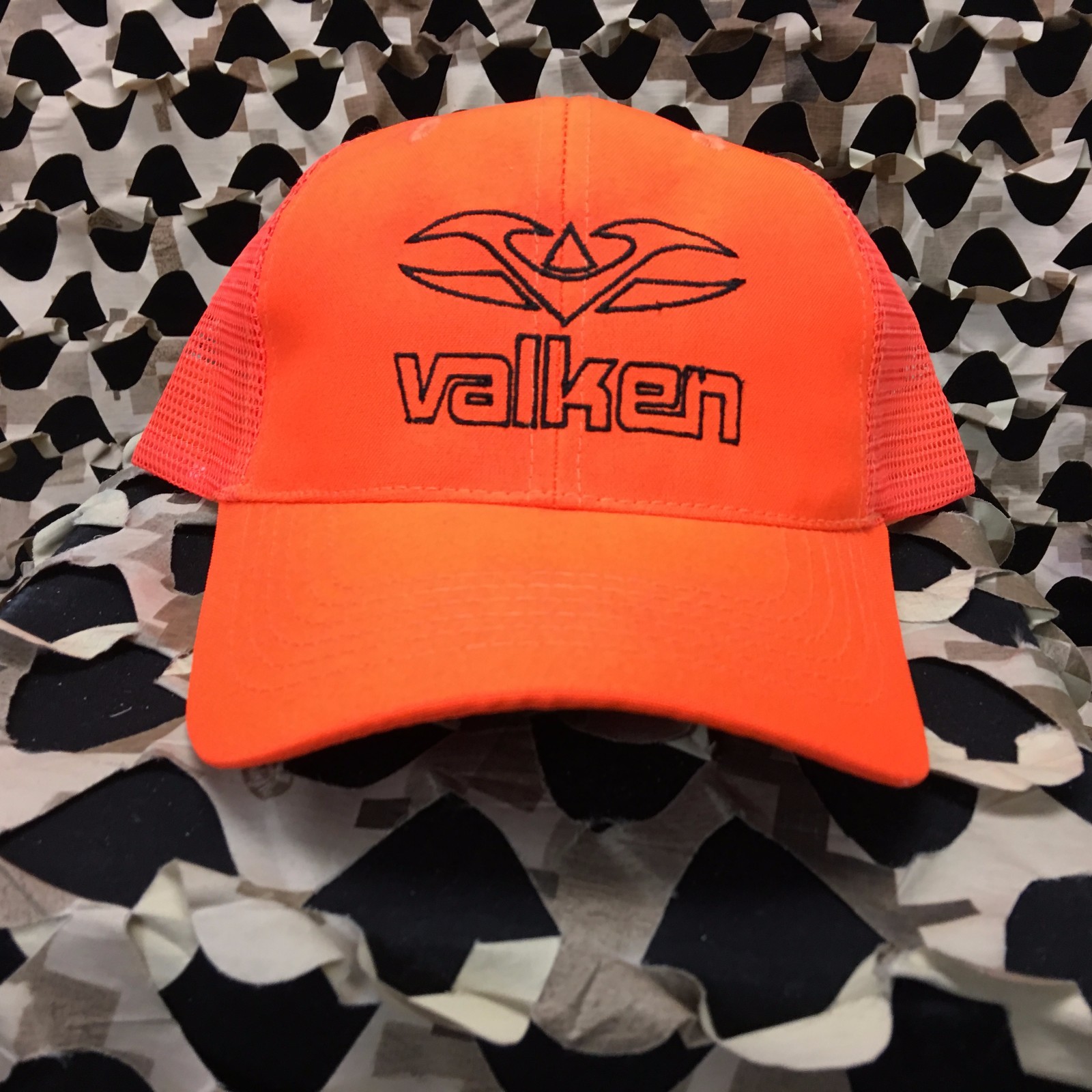 NEW Valken Paintball Hunter Trucker Mesh Hat - Orange