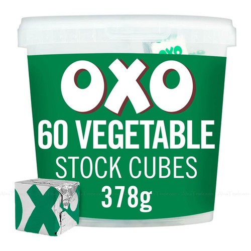 OXO Vegetable Stock Cubes Catering Gravy Flavour 60 Individual Pieces