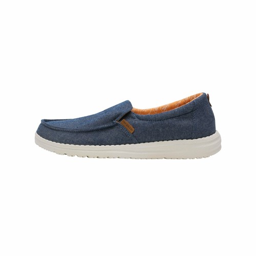 Hey Dude Women's Misty Chambray Navy Casual Loafers | eBay
