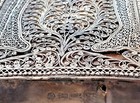 Antique 1858 Russian icon, exquisite and beautiful silver filigree oklad riza    — photo 5