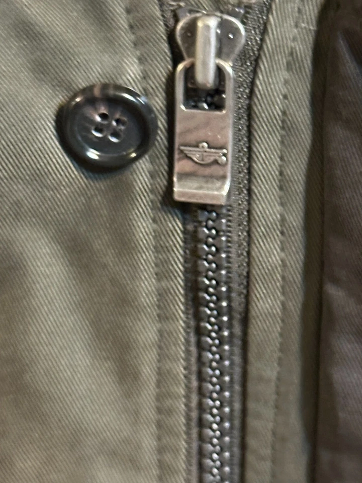 Men's Dockers Full Zip Brown Jacket Coat Size XL Olive Green 043616A F3 - Image 4 of 4