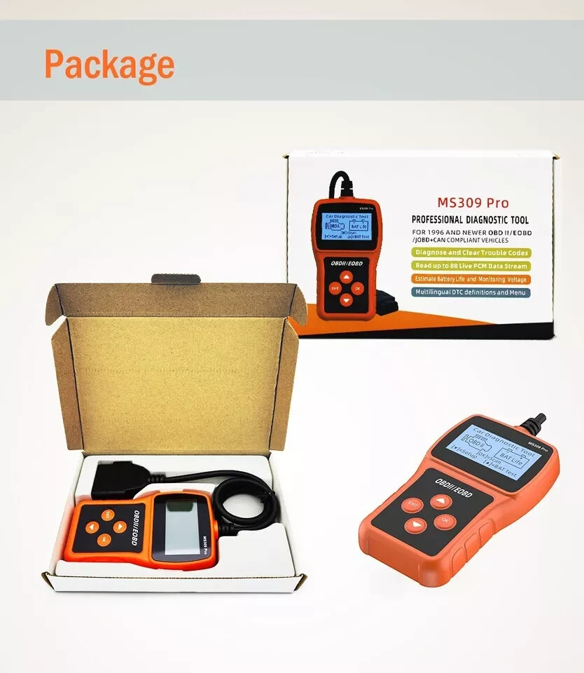 Automotive OBDII Scanner Code Reader Car Check Engine Fault Diagnostic Tool