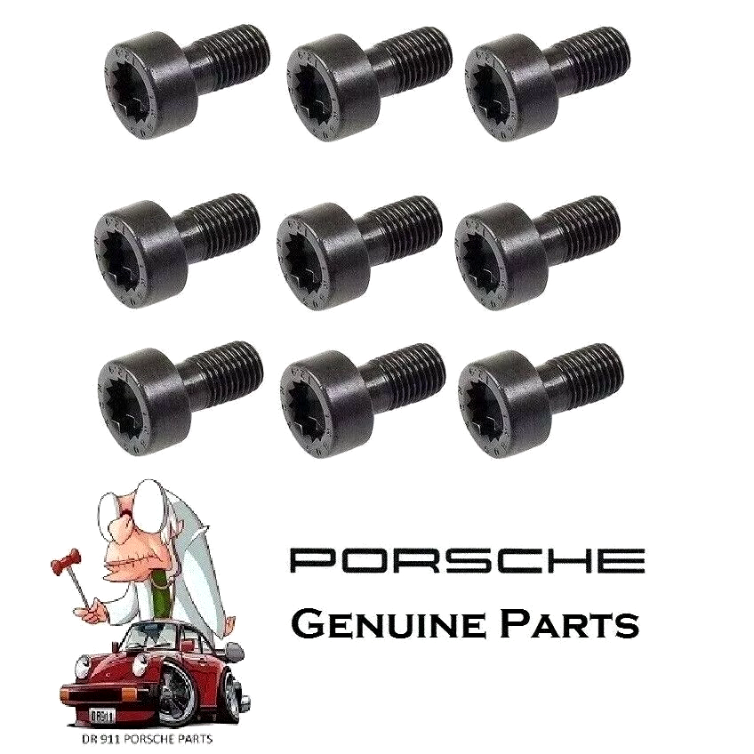 4x BLACK WHEEL LOCKING BOLTS - PORSCHE 911 996 997 991 992 ALLOY M14x.5