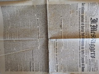 Il Messaggero 25 Maggio 1922 Scontri Roma Commemorazione 24/05 Enrico Toti