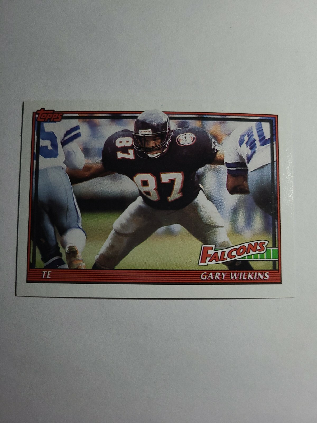 GARY WILKINS 1991 TOPPS FOOTBALL CARD # 588 D7170