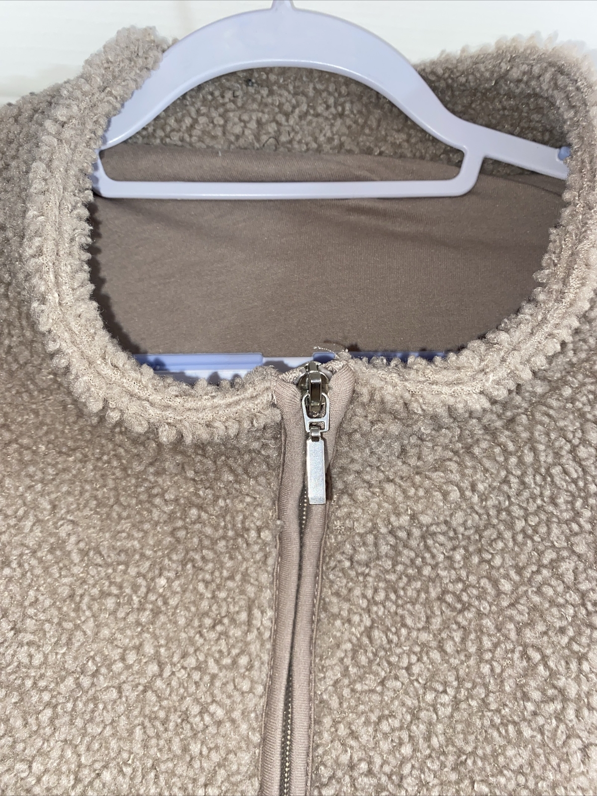 Bon Marche Ladies Pinky/fawn Warm Teddy Fleece Jacket Size 20 22 eBay