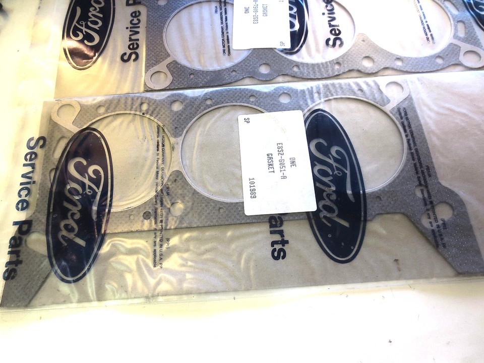 2 PIEZAS FORD 1988/1993 TAURUS "JUNTA" (CABEZAL CILINDRO) 6 CIL. 3,8 L, E8SZ-6051-A Foto 3 de 3