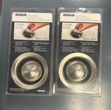 Lot of 2 Kohler 11352-BN Disposal Flange with Stopper in  Brass