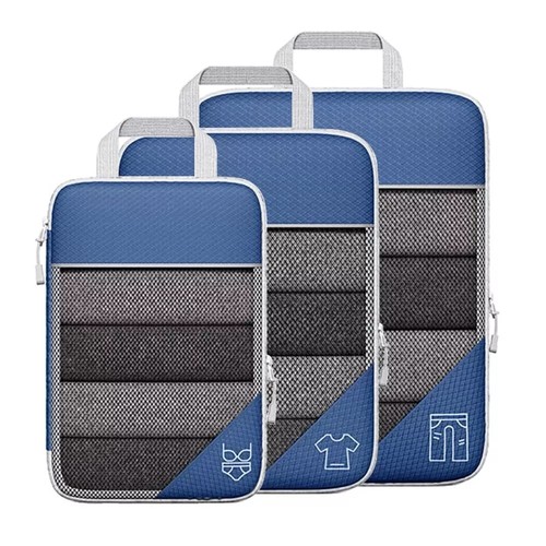 6Pcs Compression Packing Cubes Expandable Storage Travel Luggage Bags Organizer - Picture 15 of 22