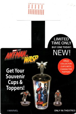 Ant-Man and The Wasp 2018 Movie Theater Display Wobbler Cup Toppers
