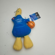 Olympic Games Athens 2004 Mascots Phevos WITH SOUND Greece Plush Toy Blue New