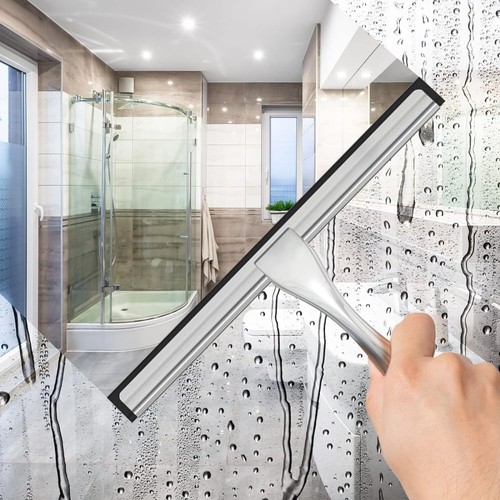 All-Purpose Stainless Steel Shower Squeegee for Shower Glass Door with 2 Adhesiv - Picture 2 of 7
