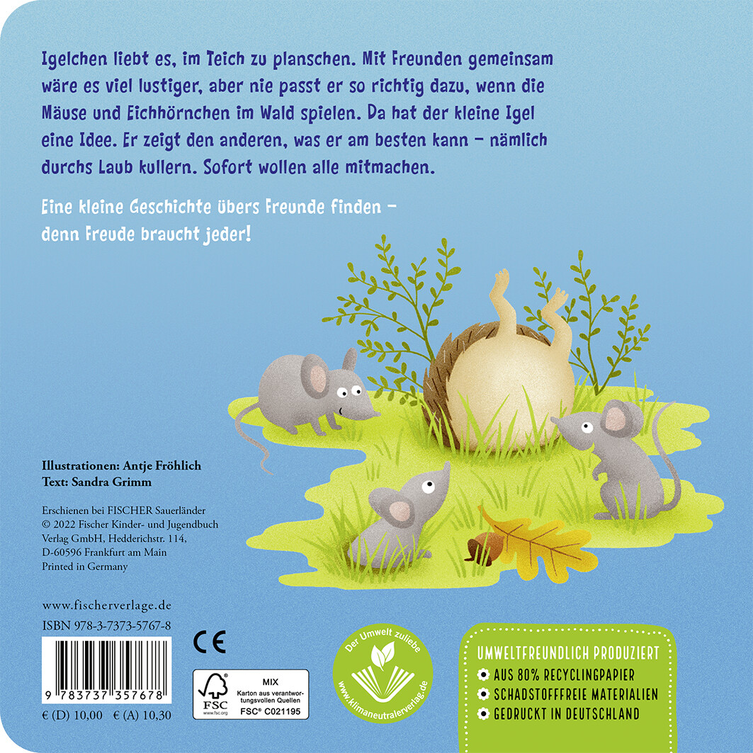 Thumbnail - Sandra Grimm; Anke Fröhlich / Naturbuch: Igelchen Findet Freunde