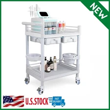 Mobile Medical Cart Dental Mobile Storage Cabinet with Drawers Tool Cart Trolley