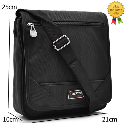 Borsello Uomo Porta IPad In Tessuto Gommato