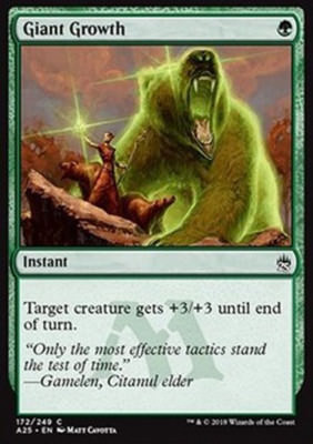 MTG GIANT GROWTH FOIL EXC - GIGANT GROWTH - A25 - MAGIC