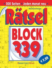Rätselblock 339 Eberhard Krüger