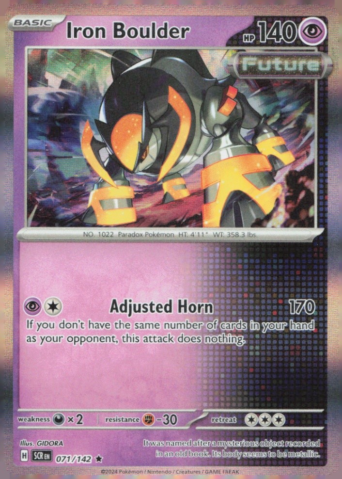 Iron Boulder Rare SV07: Stellar Crown 071/142 NM