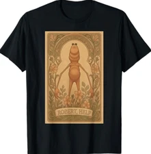 Vintage Marcus The Worm Meme Robert Help Nouveau Art Meme T-Shirt