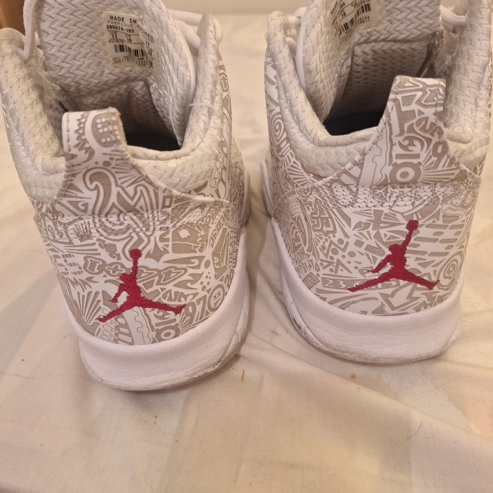 AIR Jordan Accolades Premier Lazer Blanco 395574 103 Logo Jumpman Para Hombre Talla 11 Foto 3 de 4