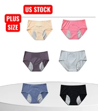 6 Pack Women Leakproof&Protective Briefs Panties For Incontinence&Period Woman
