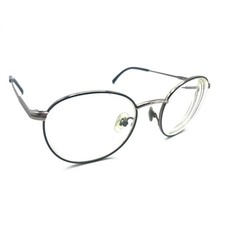 Lacoste Vintage L3108 466 Silver Blue Round Eyeglasses Frames 45-18 130 Unisex