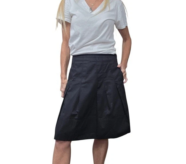 Vince Black A Line Skirt Cotton Stretch USA Made Size 6 Minimalist
Opens in a new window or tab