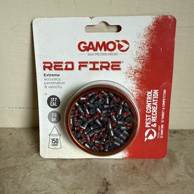 Gamo .177 Cal 7.8gr. 150ct RED FIRE Extreme Accuracy Penetration Pellets Ammo