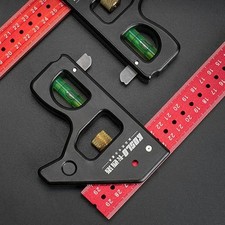 Precision Pocket Ruler Metal Slide T-track Combo Marking Measuring Tool
