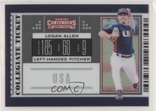 2019 Panini Elite Extra Edition Logan Allen #USA-LA 2g8