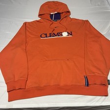 Vintage Clemson Tigers Nike Center Swoosh Hoodie Sweatshirt Size XL Oversized