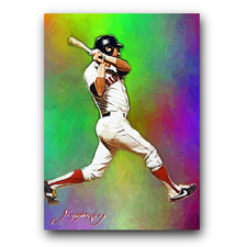 Carl Yastrzemski #23 Art Card Limited 28/50 Edward Vela Signed (Boston Red Sox)