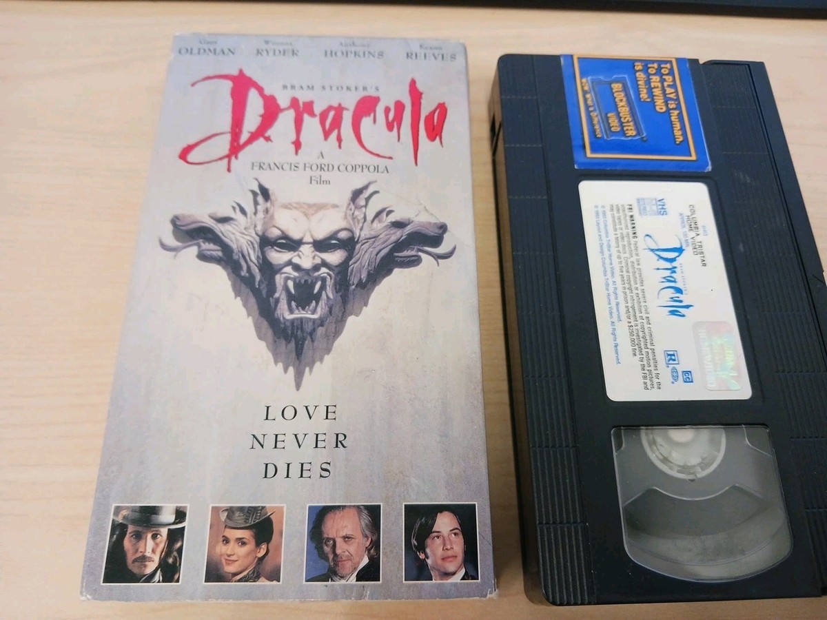 Bram Stoker's Dracula VHS 1992 Horror Gary Oldman Winona Ryder