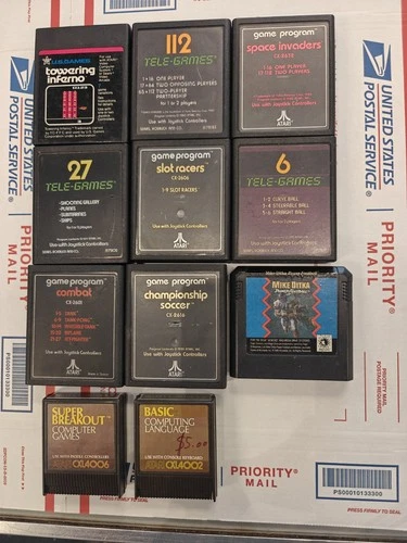 Vintage Atari Video Games Lot of 11