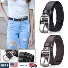 Women's Leather Belt Leather Belt with Pin Buckle-Belts for Jeans, Pants etc..