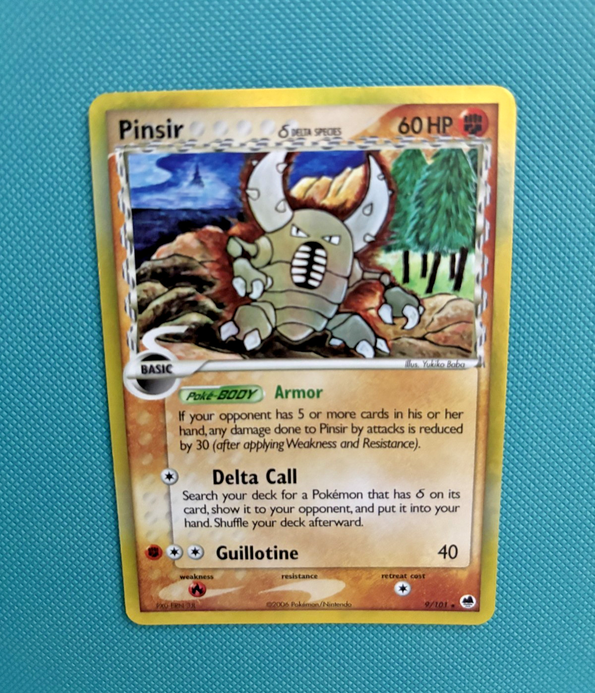 Pinsir (Delta Species) 9/101 Dragon Frontiers Holo Lightly Played Pokemon Card