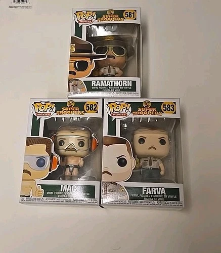 Funko Pop: Movies - Super Troopers Lot - Ramathorn/Mac/Farva