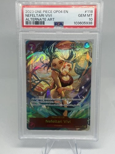 PSA 10 - Nefeltari Vivi OP04-118 Special Parallel Alt Art - One Piece English
