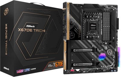 ASRock X670E Taichi Mainboard Sockel AM5 für Ryzen 7000/8000/9000 DDR5 USB4 WiFi