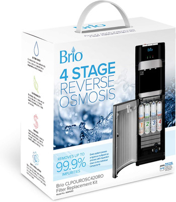 Brio 4 Stage RO Reverse Osmosis Water Cooler Filter Replacement Kit | for Brio W